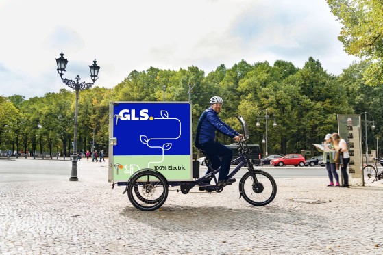 GLS trailers are crossing a bridge