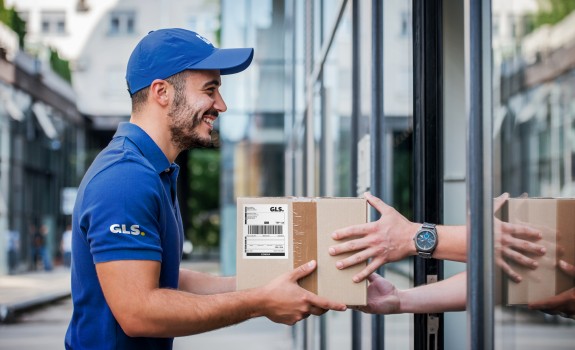 Man delivering a parcel
