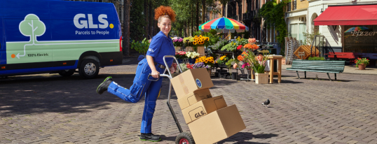 Woman with parcel