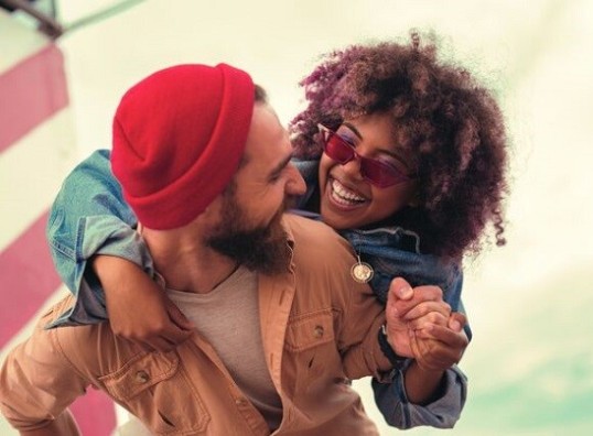 Laughing young couple