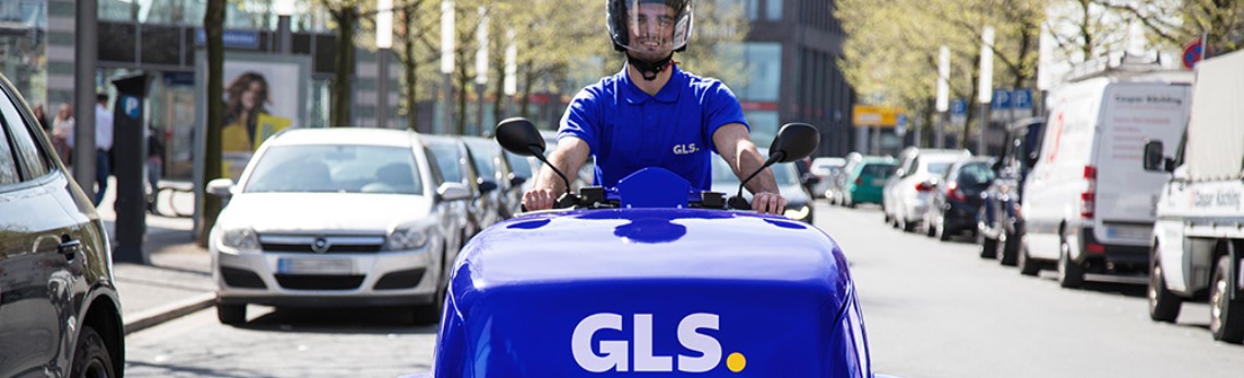  courier on the eco vehicle symbol of the company