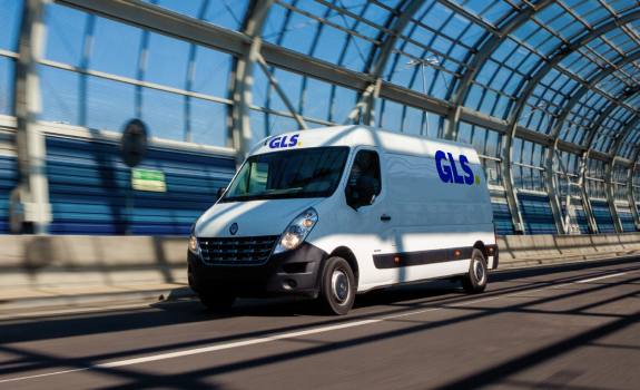 GLS van on the road